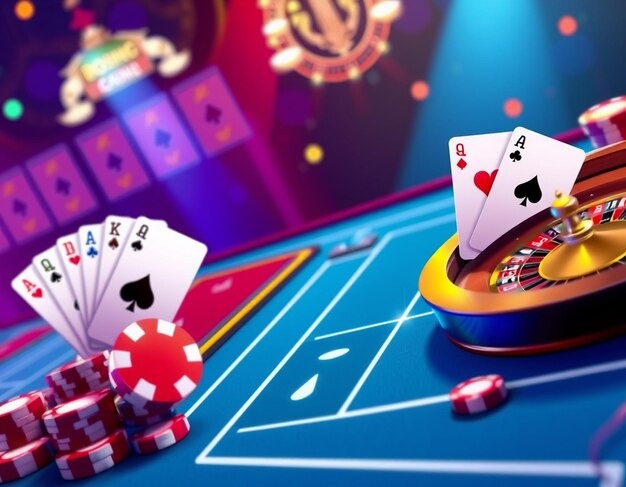 Studio kasino langsung 338zk dengan roda roulette dan dealer profesional
